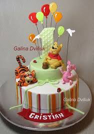 как украсить торт на 1 годик в домашних условиях Tort Malchiku Na 1 God Vinni Puh Na Krestiny Ili Detskij Tort Na Godik Detskie Tortiki Dlya Vashego Malysha Na 2 Goda Na D Baby Boy Cakes Kids Cake Themed Cakes