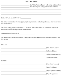 free bill of sale templates pdf word free printable legal forms