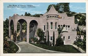 The Home Of Charles Chaplin Hollywood Los Angeles California Mailed 1932 Jpg 1 052 666 Pixels Hollywood Mansion Hollywood Homes Celebrity Houses
