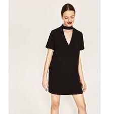Image Result For Little Black Dress V Neck Choker Collar
