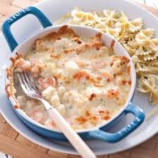 Gratin De Crevettes Petoncles Et Chou Fleur Bouf Pinterest Gratin Seafood And Food