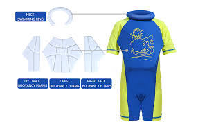 Amazon Com Gogokids Baby Boys Girls Float Suit Swimsuit Toddler Kids Buoyancy Swimwear 1 7 Years Clothing Shoes Jewelry