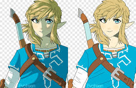 Long ago, the forest was awakened and the moon unleashed a ravenous beast upon the earth. The Legend Of Zelda Breath Of The Wild Drawing Fan Art Link Anime Human Fictional Character Png Pngegg