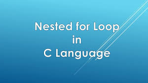 Nested For Loop In C Language In Urdu Hindi Language Looping Loop