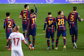 We found streaks for direct matches between sevilla vs barcelona. 8wpnchkr1xbs7m