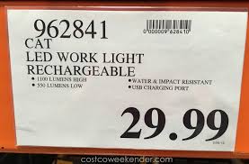 Cat Rechargeable Led Work Light Costco Weekender