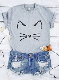 Cute Cat Tee Shirt Funny Cat T Shirt Cute Tees Tumblr Graphic Etsy Cat Mom Shirts Shirts For Teens Cat Shirts Funny
