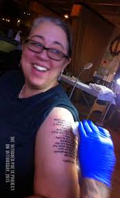 Tattoosday (A Tattoo Blog): Tara Betts Shines with a Lucille Clifton Tattoo  (The Tattooed Poets Project)
