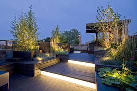 Terrace Garden Design Cool Rooftop Terrace Garden Design With Beautiful Floor Lighting And Roof Garden Design Terrace Garden Design Rooftop Design