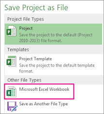 Export Project Data To Excel Project