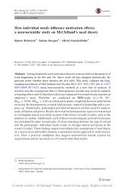 Pemilihan kata dan kalimat memberikan pengaruh pada wawancara kerja. Pdf How Individual Needs Influence Motivation Effects A Neuroscientific Study On Mcclelland S Need Theory