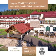 Picturesquely located at the foot of the postavarul mountain next to ski slopes and amidst a pine forest, sport hotel & spa is located in poiana brasov. Ana Hotels Sport Poiana Brasov Home Facebook