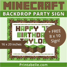 We did not find results for: Minecraft Birthday Backdrop Free Sign Party Printables Printabelle