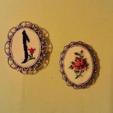 Crossstitch Kanavice Carpiisi Aksesuar Gul Elif Rose Minik Kolye Broshes Bros Handmade Cross Stitch Necklace Stitch Jewelry Cross Stitch