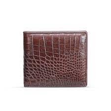 Ysss Crocodile Leather Wallet Men's Short Leather Business Suit Clip Cross  Section Multi-Card Purse Brown : Amazon.de: Fashion