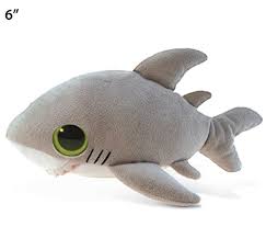 Amazon Com Puzzled Big Eye 6 Plush Shark Toys Games Shark Plush Plush Animals Plush