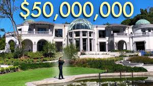 This beverly hills mansion has been advertised for sale at $165m (£81.4m), making it one of the most expensive residential property listed in the us. Touring 50 Million Dollar Los Angeles Mansion Youtube Mansions Hollywood Hills Homes Mansion Tour