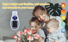 Push the button under the plug to adjust rotating degree. Amazon Com 350w Space Heater Programmable Wall Outlet Space Heater As Seen On Tv With Adjustable Thermostat And Timer And Led Display For Office Dorm Room Home Kitchen