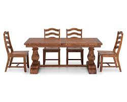 Bellisario 5 Pc Rectangle Ladder Back Dining Room Set Furniture Row Rowe Furniture Dining Table Rectangle Dining Table
