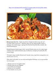 Aduk dan tes rasa, tambahkan bumbu sesuai selera, apabila kurang manis bisa ditambahkan kecap manis. Calameo Resep Ayam Rica Rica Pedas Manis
