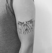 Behind These Eyes Tattoo On The Arm Www Otziapp Com Tattoo Ideen