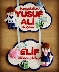 Isimlik Kapi Susu Denizci Temasi Kiz Erkek Bebek Bebek Denizci Erkek Isimlik Kapi Kiz Susu Temasi Felt Wreath Handcraft Diy And Crafts