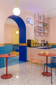 Babama Kids Interior By Agnes Rudzite Interiors Fold Cafe Interior Design Retro Interior Kids Interior