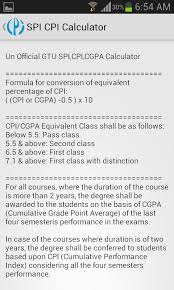 An equation to find equivalency between cpi/cgpa may be obtained as follows: Spi Cpi Calculator For Android Apk Download