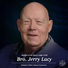 Our last Mason Monday of November goes to Bro. Jerry Lacy of Emery Lodge  #258. A Mason of 35 years, he shares his story of how he joined  Freemasonry: "I was born