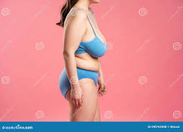 Woman in Blue Top Bra with Very Large Saggy Breasts on Pink Background  Stock Photo - Image of adult, bosom: 240765408