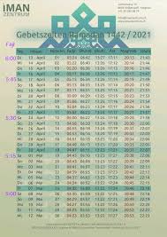 Der ramadan ist der fastenmonat der muslime. Gebetszeiten Iman Zentrum