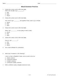 You will find all the comprehensive collection of questions with solutions in these worksheets which will help you to revise complete syllabus and score more marks in a fun way. Mixed Grammar Practice Grade 3 Free Printable Tests And Worksheets Grammar Practice Grammar Help Teaching