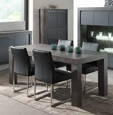 table de salle a manger contemporaine rectangulaire melusine coloris effet beton cire table salle a manger salle a manger complete salle a manger contemporaine