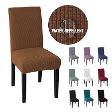 The plastic is very thin and rips at the slightest pressure. Waterproof Elastic Spandex Dining Chair Cover Skid Proof Anti Dirt Chair Cover Slipcovers Home Garden
