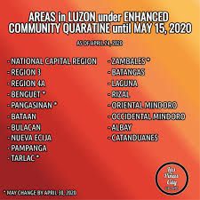 Check spelling or type a new query. Las Pinas City Update On Twitter Icymi Here Are The Areas In Luzon Under Enhanced Community Quarantine Ecq Until May 15 2020 Lpcupdate Covid19ph Source Https T Co Dmnqsmxmmj Https T Co Us8ffyyyyj