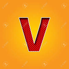 The best selection of royalty free letter v logo vector art, graphics and stock illustrations. Single V Font In Orange And Yellow Color Alphabet Design Stock Photo Picture And Royalty Free Image Image 84037484