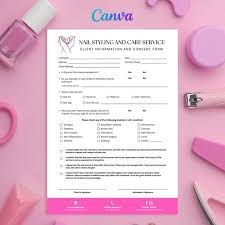 Printable Nail Consent Form, Nail Business Forms, Nail Salon ...