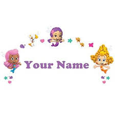 However, we did put some push pins in to. Amazon Com Personalized Bubble Guppies Girls Kids Name Wall Decal Baby