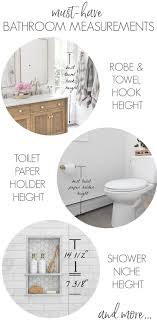 They provide sufficient space to get over the years, the humble bathroom sink unit has been transformed for modern living, resulting in what we now call a vanity unit, available in a range. Must Have Bathroom Measurements Towel Bar Height Toilet Paper Holder Height More Driven By Decor