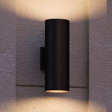 Uhp1062 Contemporary Outdoor Wall Light 14 H X 5 W Midnight Black Fi