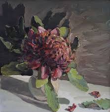 Jane Guthleben Waratah Study 2017 Oil On Board 40 X 40 Cm M Contemporary Art Gallery 37 Ocean St Woollahra Nsw Enquir Art Artist Still Life Painting