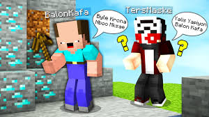 Balon Kafa Ters Maskeyi Renksiz Yapti Minecraft Youtube