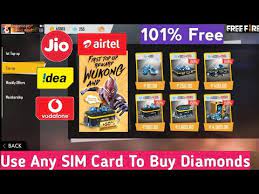 Vodafone idea is now vi. How To Buy Diamonds In Free Fire Using Sim Card Balance Purchasing Diamonds By Sim Card 101 Work Youtube