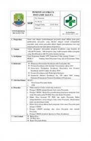 5.5.1.1/sop/pkm sop dokumen slbt no revisi : Sop Penentuan Strata Posyandu Balita Docx Pdf Free Download