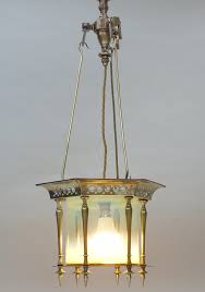 Chandeliers, sconces & lighting fixtures └ architectural antiques └ antiques all categories antiques art baby books, comics & magazines business, office & industrial cameras & photography cars, motorcycles & vehicles clothes arts & crafts antique chandeliers. Beautiful Arts Crafts Vaseline Glass Lantern Chandelier 656083 Sellingantiques Co Uk