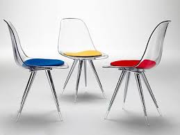 007 008 103 104 Kubikoff Angel Side Chair 18 W X 21 D X 32 5 H X 18 Transparent W Red Seat Dining Chairs Acrylic Dining Chairs Restaurant Chairs