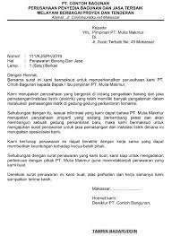 Demikian surat penawaran harga ini kami sampaikan untuk dapat dipertimbangkan panitia, atas perhatian dan kesempatan yang diberikan kami ucapkan terima kasih. 5 Contoh Surat Penawaran Proyek Swasta Konstruksi Dan Lainnya