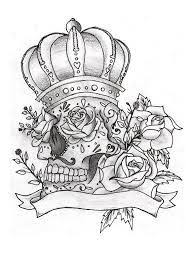 Skull Colouring Pages Google Search Skull Coloring Pages Sugar Skull Tattoos Tattoo Coloring Book