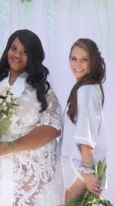 Magical Moments in our silk couture., 💙Tap to Shop our Blue Lynnie Button  up & Sondra Short , ✨DM @gagnegang to create your own one-of-a-kind bridal  robe. , Photo by @amandataylorevans, Bride ...