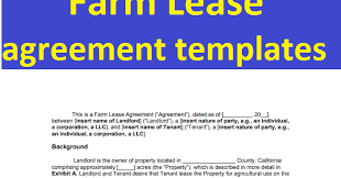 Contact us or visit your nearest branch today. Farm Lease Agreement Templates Form In Word And Pdf Sample Contracts